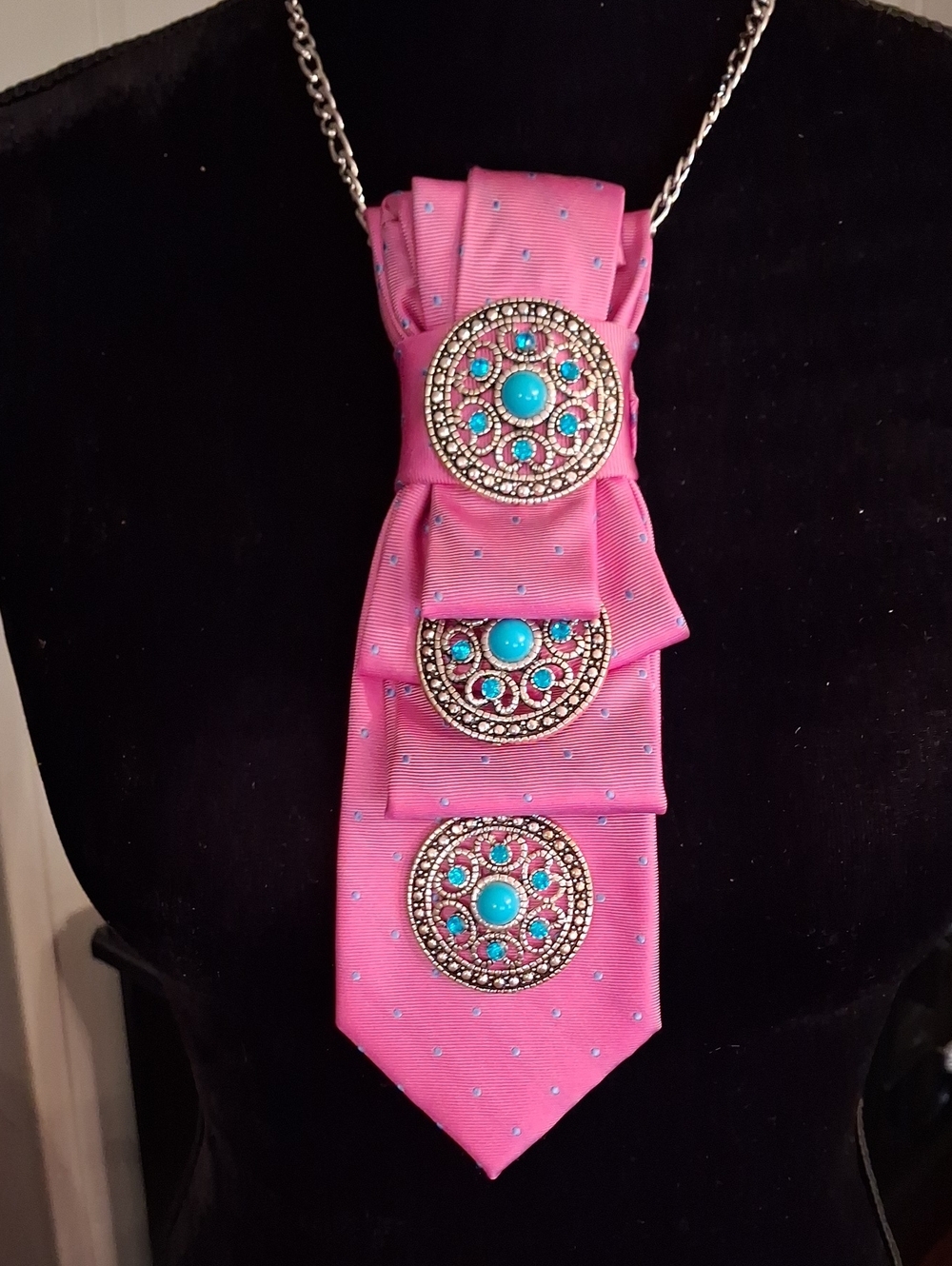 Esquire Upcycled Necktie Necklace